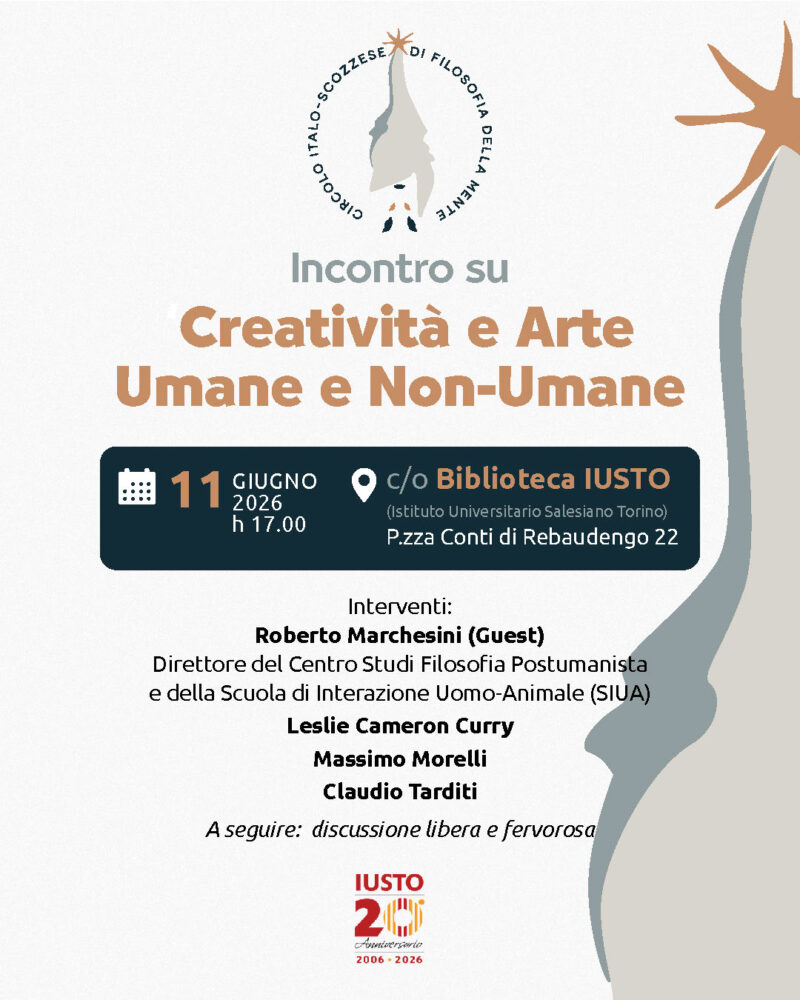 Incontro su 'Creatività e Arte Umane e Non-Umane'