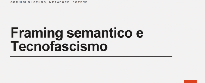 Cover Framing Semantico e Tecnofascismo